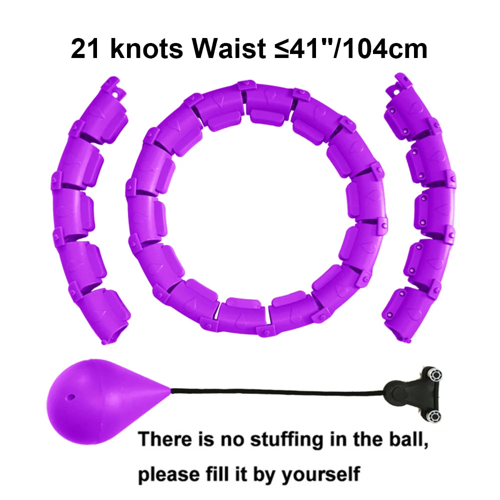 21/24/27/30 Knots Sport Fitness Hoops Abdominal Thin Waist Exercise Massage Hoop Fitness Equipment Gym Home Training Weight Loss