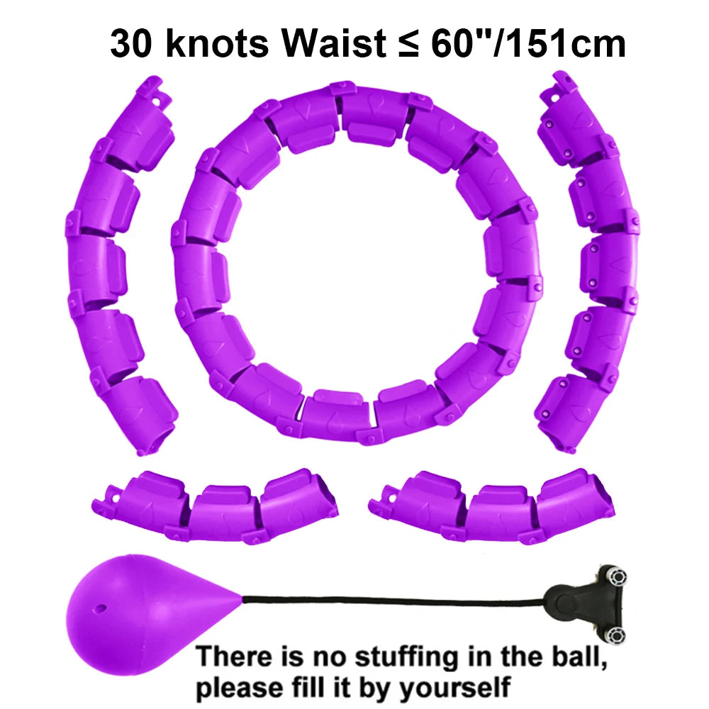 21/24/27/30 Knots Sport Fitness Hoops Abdominal Thin Waist Exercise Massage Hoop Fitness Equipment Gym Home Training Weight Loss