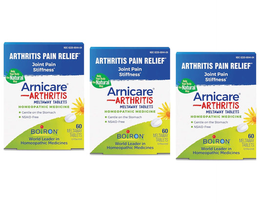 3 Pack  Arnicare Arthritis Rheumatic Pain Relief Homeopathic 60 Tablets Ea