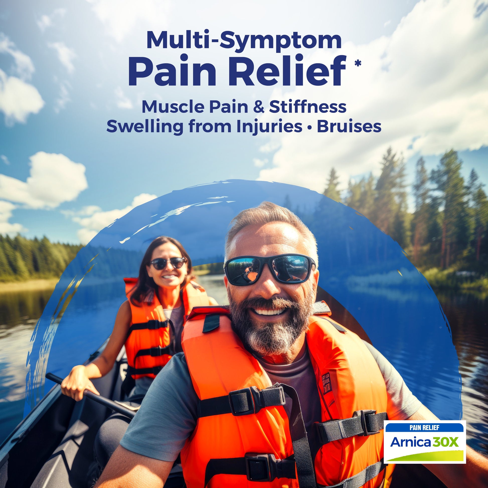 Arnica 30X Bonus Pack Pain Relief, Muscle Pain & Stiffness, Swelling from Injuries, Bruises, 3 X 80 Pellets