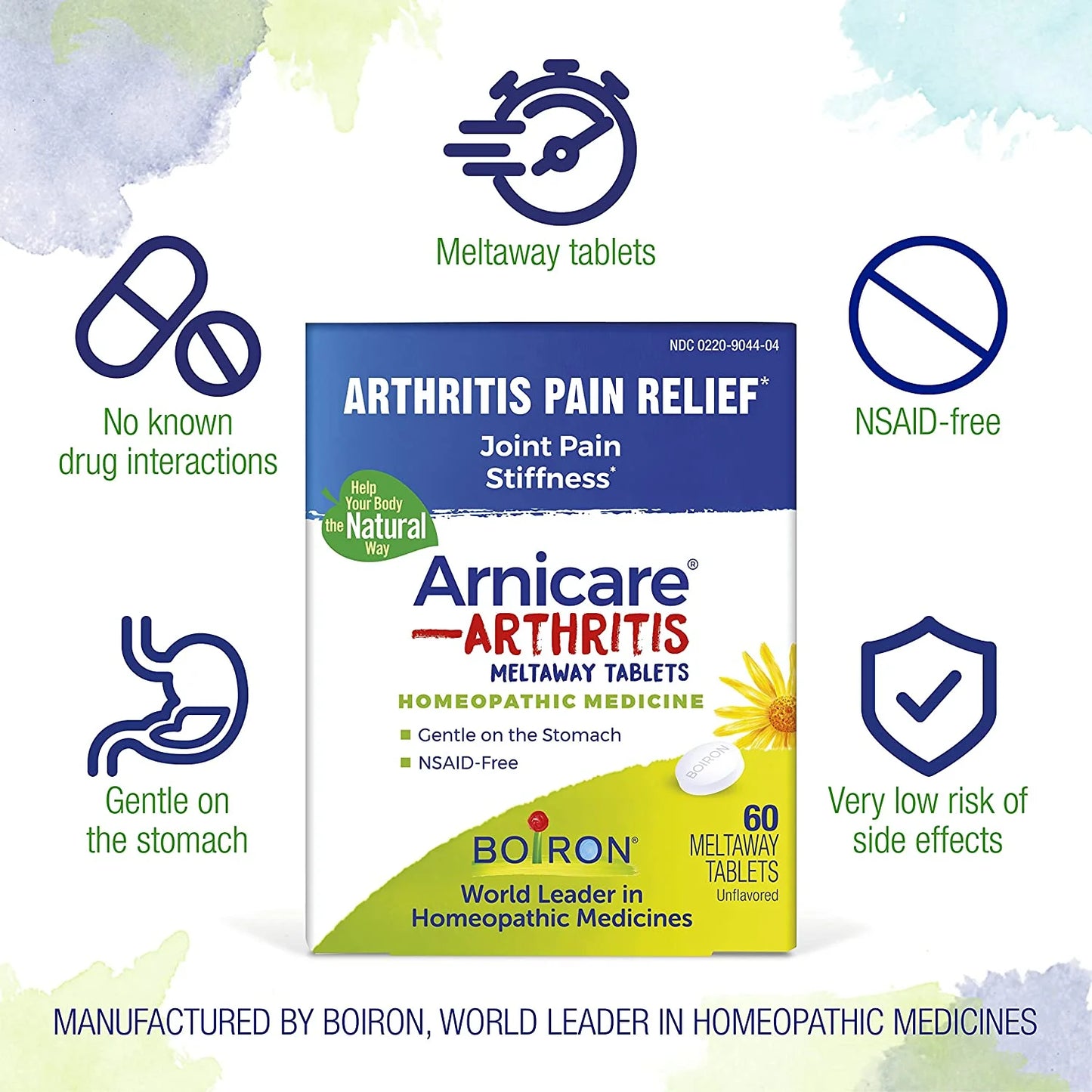 3 Pack  Arnicare Arthritis Rheumatic Pain Relief Homeopathic 60 Tablets Ea