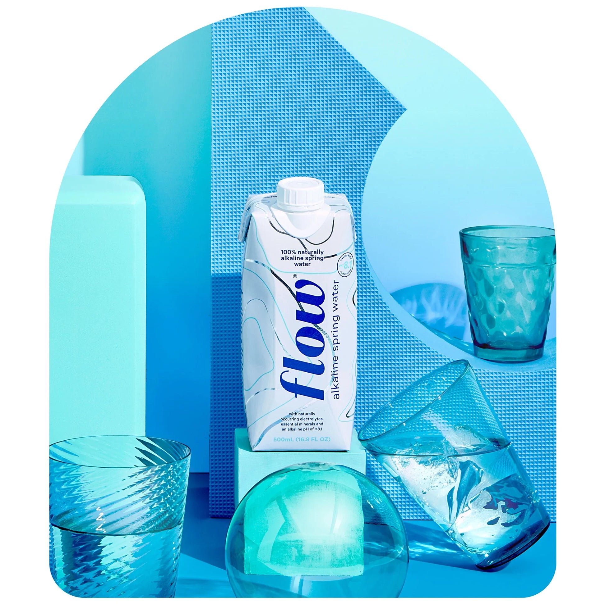 Alkaline Spring Water- 100% Natural Alkaline Spring Water, 16.9 Fl Oz, 12 Pack Bottles