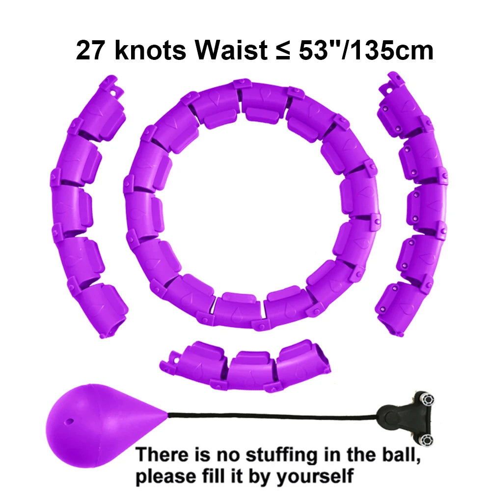 21/24/27/30 Knots Sport Fitness Hoops Abdominal Thin Waist Exercise Massage Hoop Fitness Equipment Gym Home Training Weight Loss