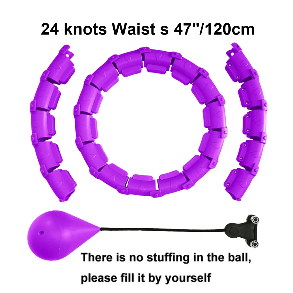 21/24/27/30 Knots Sport Fitness Hoops Abdominal Thin Waist Exercise Massage Hoop Fitness Equipment Gym Home Training Weight Loss