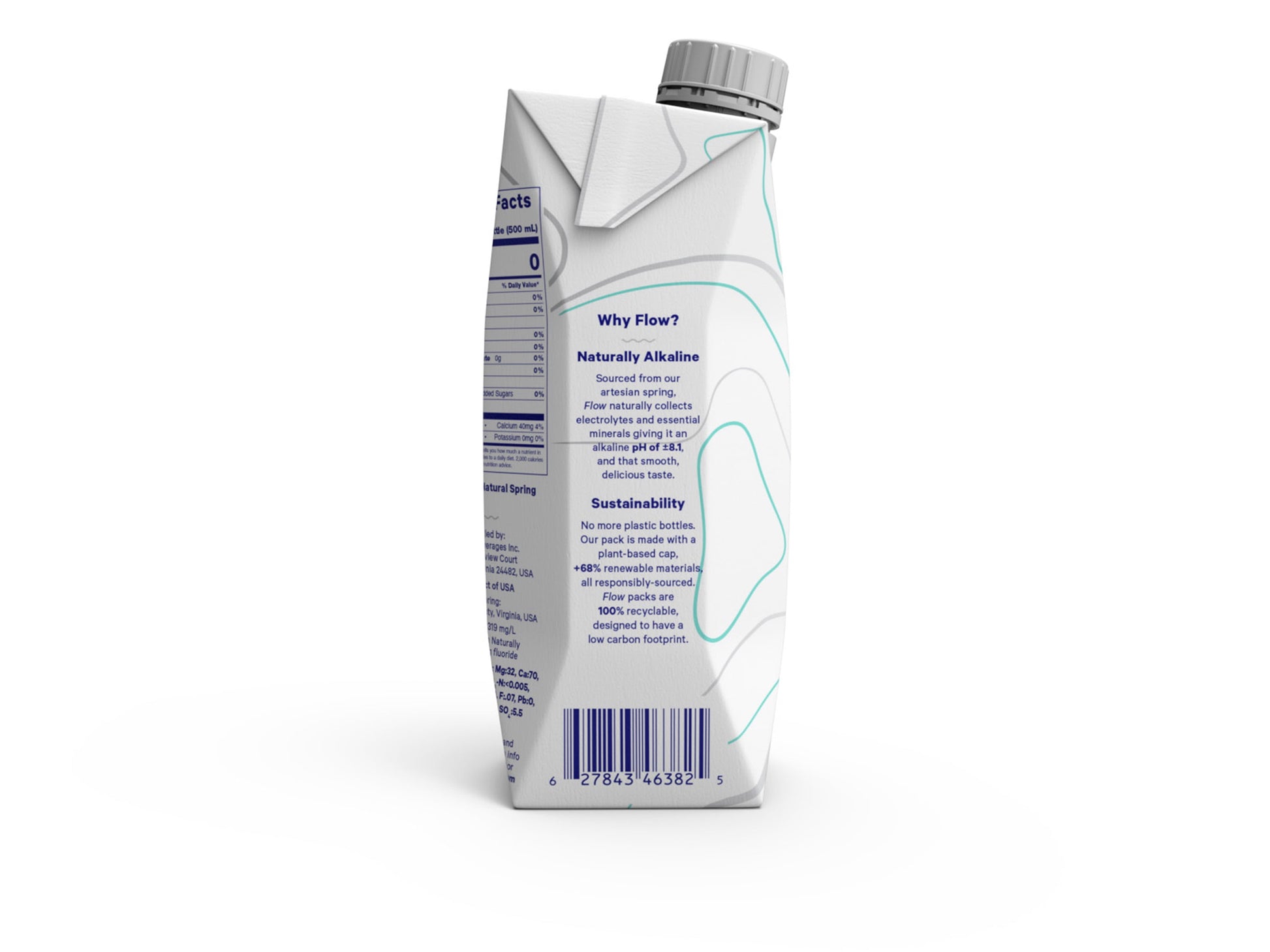 Alkaline Spring Water- 100% Natural Alkaline Spring Water, 16.9 Fl Oz, 12 Pack Bottles