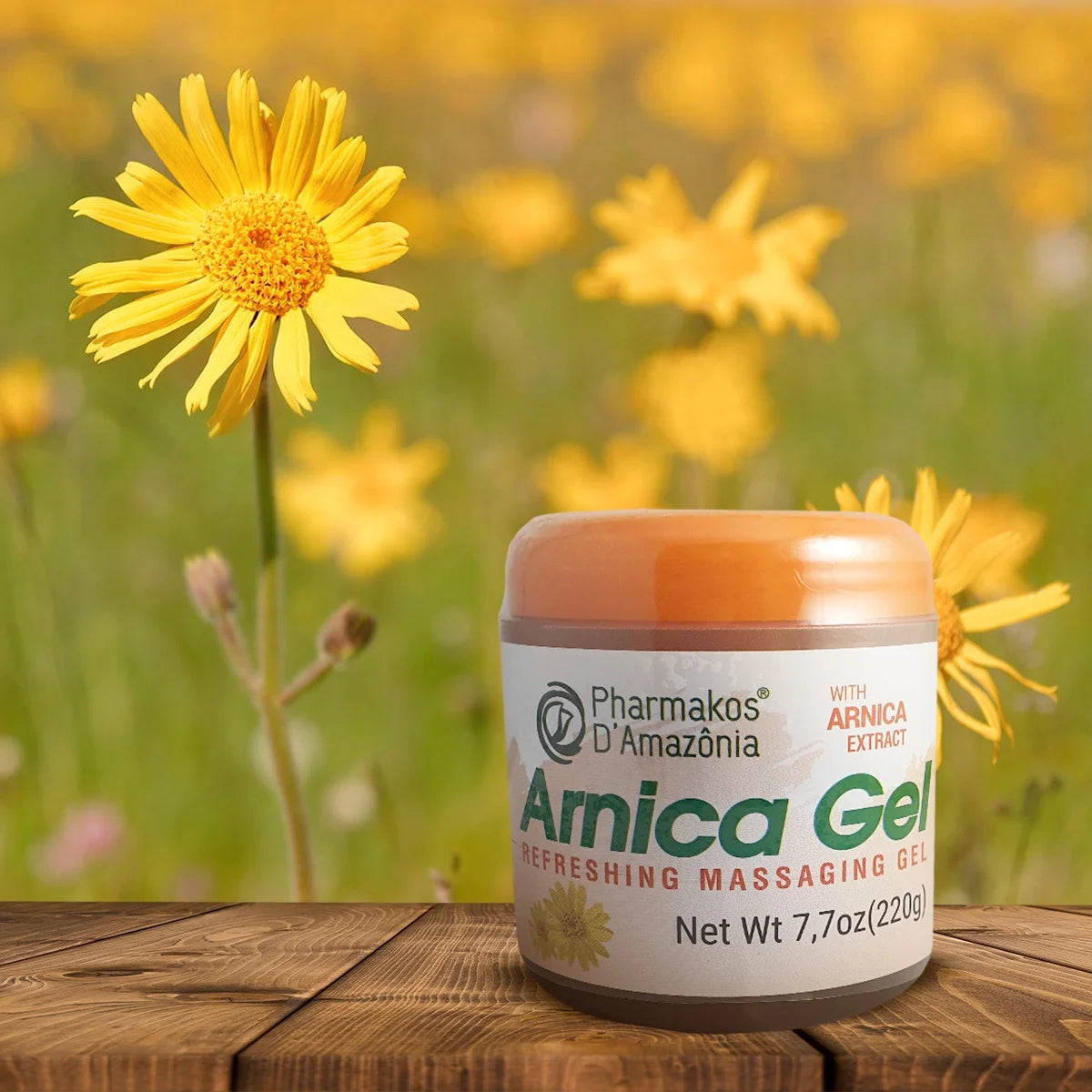 Arnica Gel Cream, Refreshing Massage Gel for Bruises, Swelling and Pain Relief, 7.7 Oz