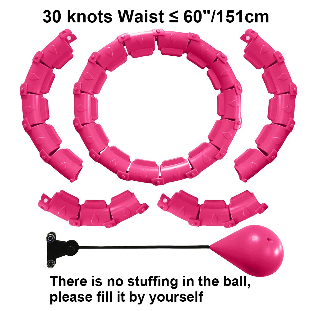 21/24/27/30 Knots Sport Fitness Hoops Abdominal Thin Waist Exercise Massage Hoop Fitness Equipment Gym Home Training Weight Loss