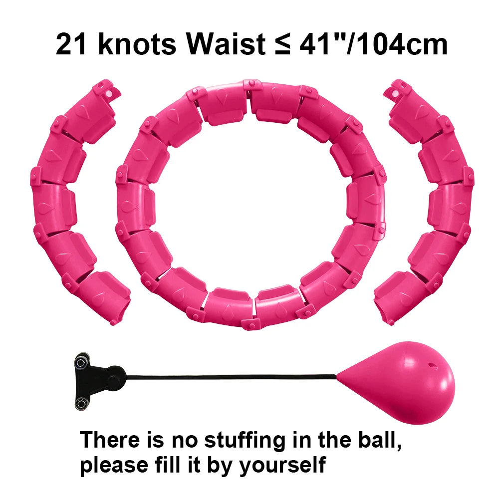 21/24/27/30 Knots Sport Fitness Hoops Abdominal Thin Waist Exercise Massage Hoop Fitness Equipment Gym Home Training Weight Loss