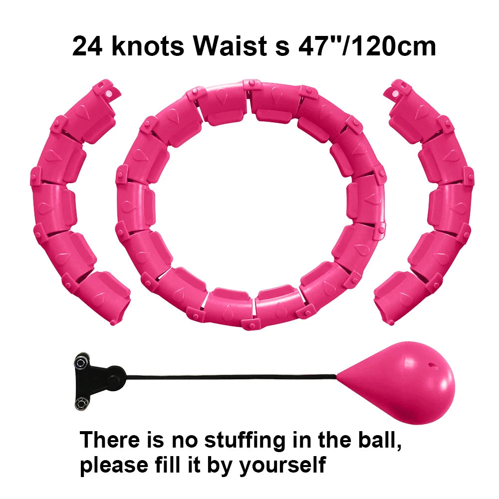 21/24/27/30 Knots Sport Fitness Hoops Abdominal Thin Waist Exercise Massage Hoop Fitness Equipment Gym Home Training Weight Loss