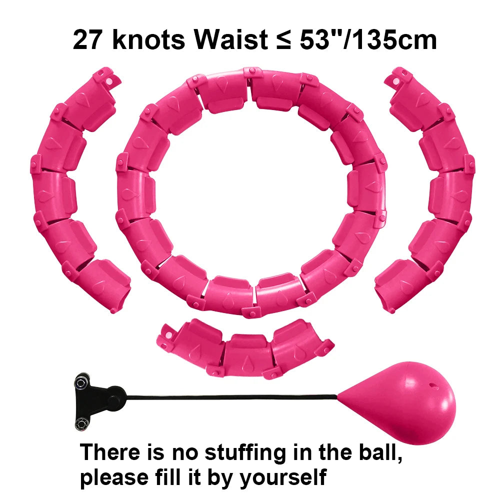 21/24/27/30 Knots Sport Fitness Hoops Abdominal Thin Waist Exercise Massage Hoop Fitness Equipment Gym Home Training Weight Loss